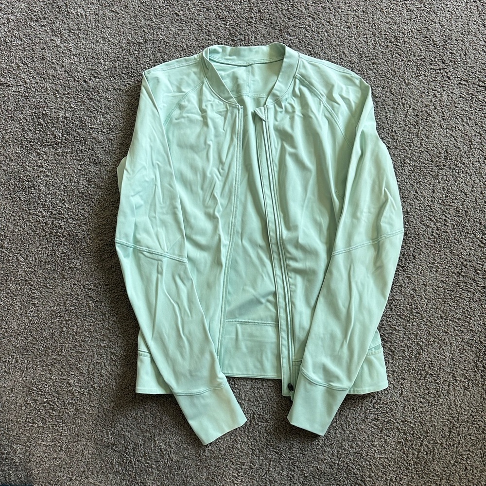Mint Green Lululemon track Jacket